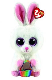 TY Beanie Boos -  Sunday - bílý králíček s košíčkem   36373  - 15 cm plyšák  