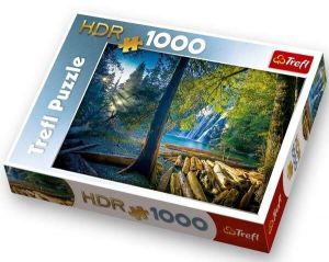 1000 dílků  - HDR  Tajemný les  -  puzzle Trefl 10288