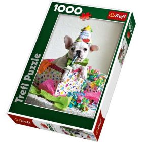 1000 dílků  - Narozeninová návštěva  -  puzzle Trefl 10308 