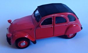 auto Welly -  Citroën 2CV  - červená  barva