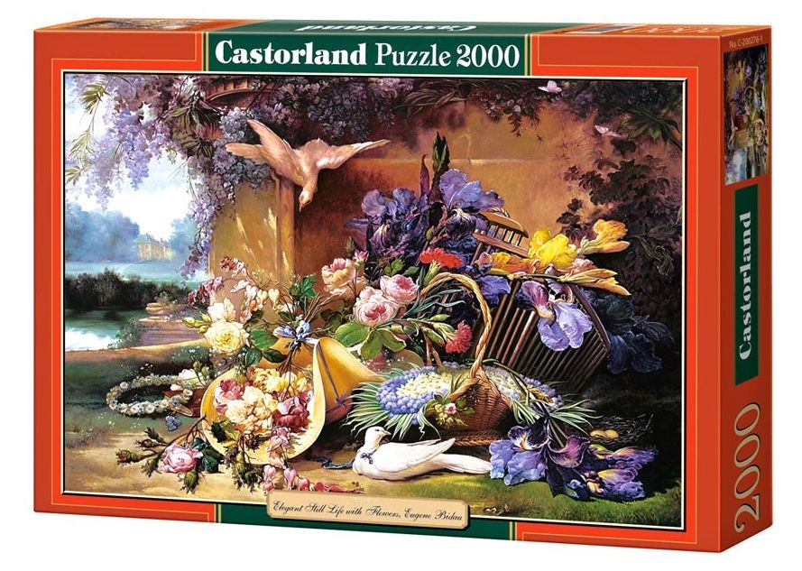 Castorland - Zátiší s květinami - Eugene Bidau - Puzzle 2000 dílků 200276