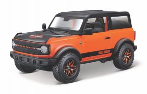 Maisto 1:24 HD - Ford Bronco Badlands  2021 - oranžovo černá  kombinace barev