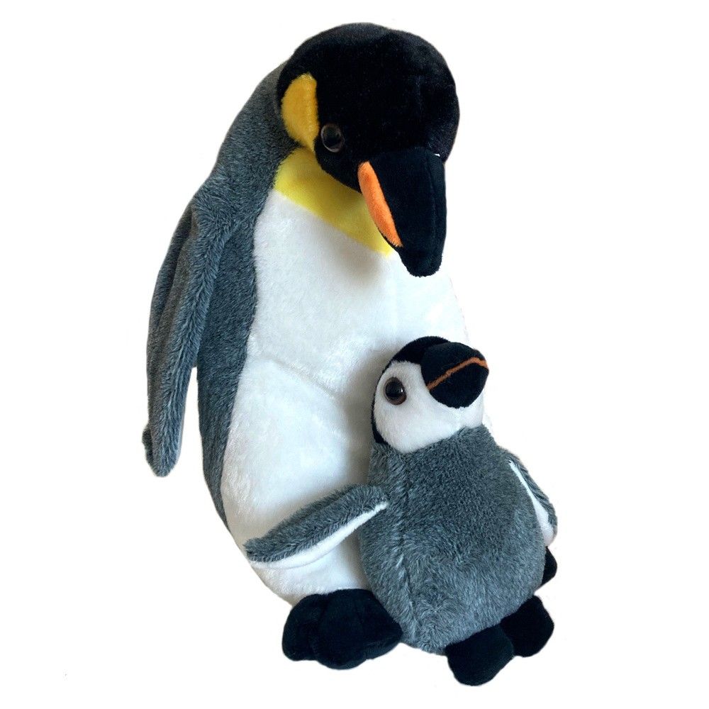 Plyšový tučňák s mladým - 20 cm plyšák 13878 BEPPE