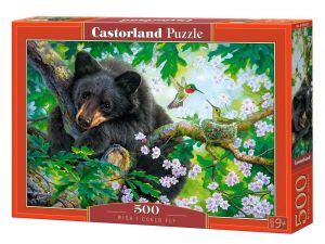 Puzzle Castorland 500 dílků - Medvěd - Kéž bych mohl létat  53629