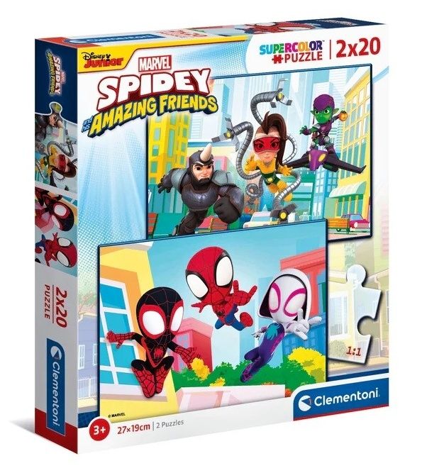 Puzzle Clementoni 2x20 dílků - Spidey - Spiderman 24794