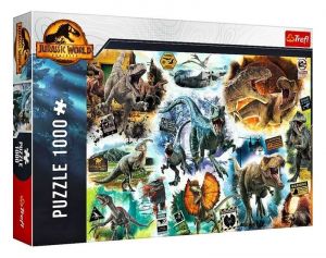 Puzzle Trefl  1000 dílků  - Na stopě dinosaurů - Jurassic Park 10727