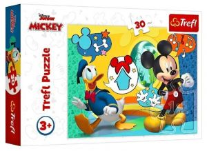 Trefl puzzle  30 dílků  - Mickey Mouse - veselý domeček 18289