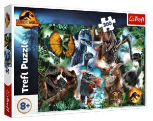 TREFL Puzzle  300 dílků - Jurassic world -  oblíbení dinosauři 23013