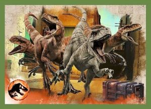 Trefl Puzzle 4v1 35 48 54 70 dílků - Jurassic World - hrozní dinosauři 34607