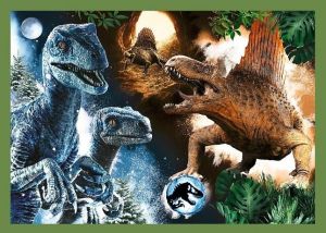 Trefl Puzzle 4v1 35 48 54 70 dílků - Jurassic World - hrozní dinosauři 34607