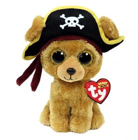 TY Beanie Boos -  Rowan - hnědý pejsek - pirát     36492 - 15 cm plyšák    