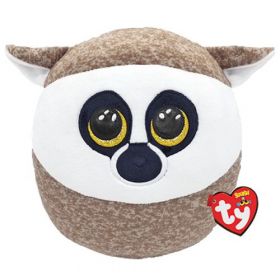 TY - plyšový polštářek - zvířátko  22 cm -  lemur  Linus  39220
