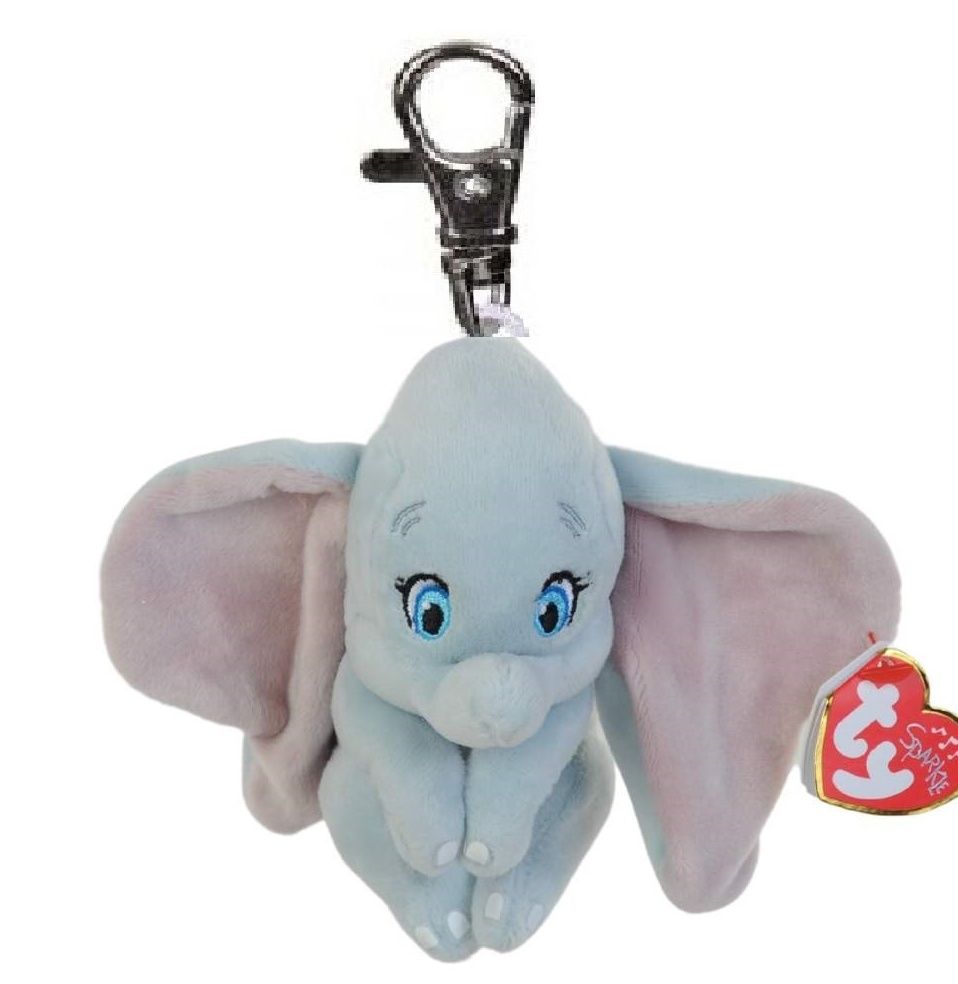 TY plyšový přívěšek na klíče 8,5 cm - slon Dumbo se zvukem 41271