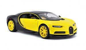 auto Maisto  1:24  Design -  Bugatti  Chiron -  žluto-černá  barva 