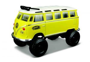 Auto Maisto - 4 x 4  Rebels - krabička -  Volskwagen Van Samba - žlutá   barva