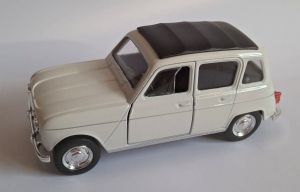 auto Welly -  Renault 4 - bílá  barva