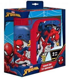Diakakis - Lunch box : láhev na pití + krabička na svačinu - Spiderman