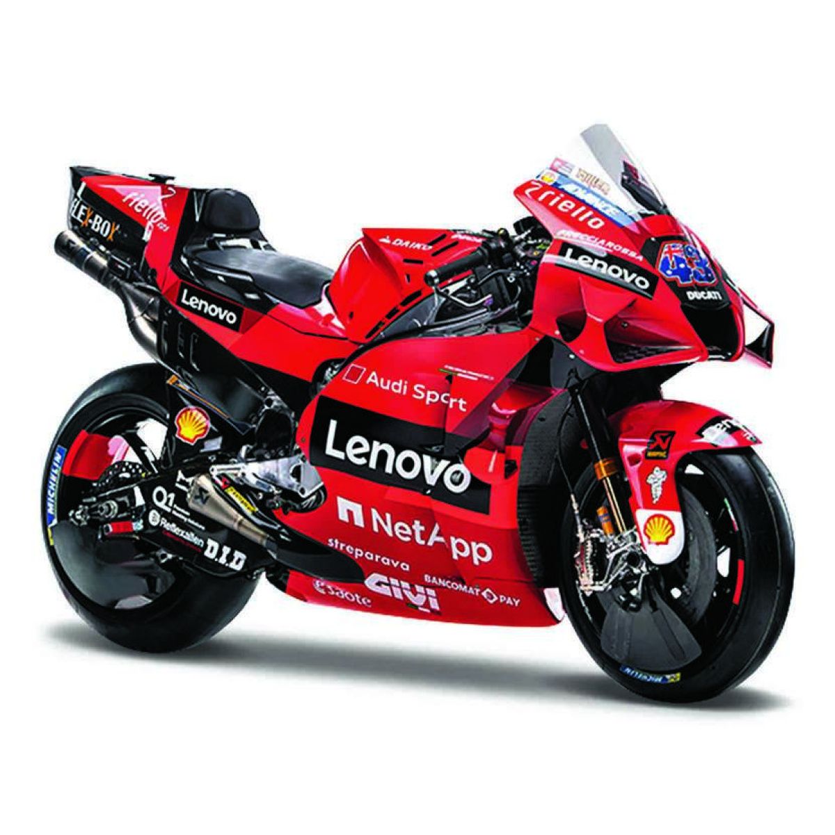 Maisto motorka 1:18 GP - Ducati Lenovo Team 2021 - Nr.43 Jack Miller