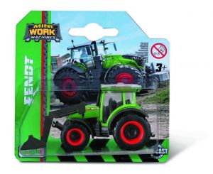 Maisto traktor 3" - kovový traktor s čelním nakládačem - Fendt - zelený