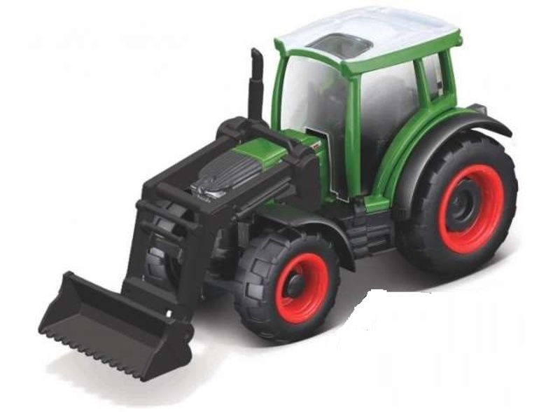 Maisto traktor 3" - kovový traktor s čelním nakládačem - Fendt - zelený