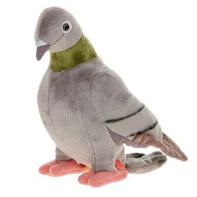 Plyšový šedý holub  - 20 cm plyšák 13858
