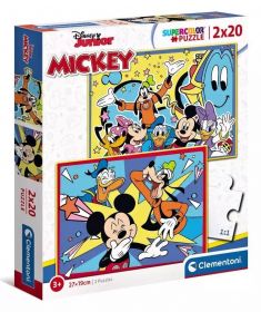 Puzzle Clementoni  2x20 dílků  -  Mickey 24791