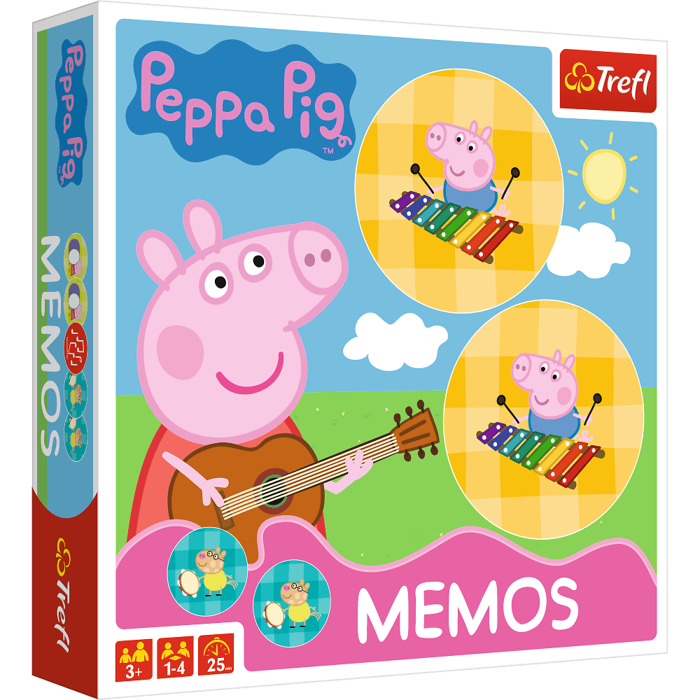 Hra Trefl - Memos - Pexeso - Prasátko Peppa 01893 - obal !!!