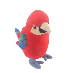 Beppe - plyšový papoušek - červený 17  cm plyšák 13738
