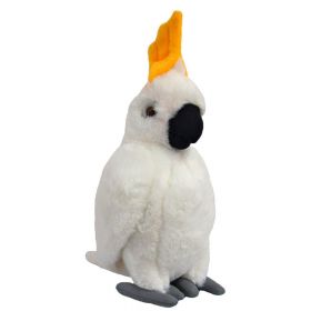 Beppe - plyšový papoušek  Kakadu -  bílý  33 cm