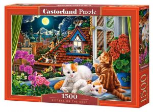Castorland  Puzzle 1500 dílků  Kočky na střeše 152056