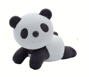 Iwako - gumovací figurka - skládačka  - Panda černo bílá