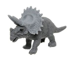 Iwako - gumovací figurka - skládačka  -  Triceraptos šedý