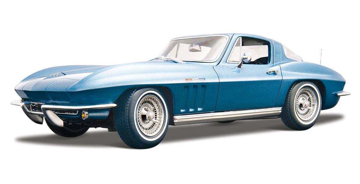 Maisto 1:18 Chevrolet Corvette 1965 - modrá barva