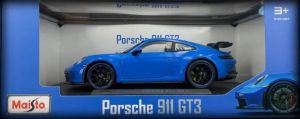 Maisto 1:18 Porsxhe 911 GT3 ( 2022 ) - modré