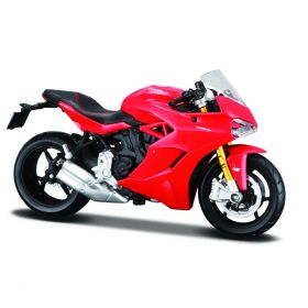 Maisto motorka na stojánku se zn. DUCATI - Ducati Superspotr S 1:18 červená Miasto