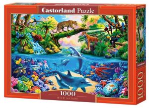 Puzzle Castorland  1000 dílků -  Divoká  příroda - delfíni 104888