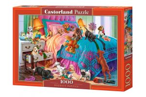 Puzzle Castorland  1000 dílků - Nezbedná štěňátka 104475