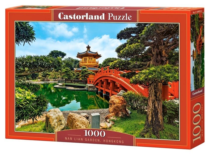 Puzzle Castorland 1000 dílků - Zahrada Nan Lian Hong Kong 104932