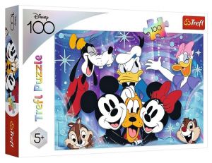 Puzzle Trefl 100 dílků - Ve světě Disney je veselo 16462