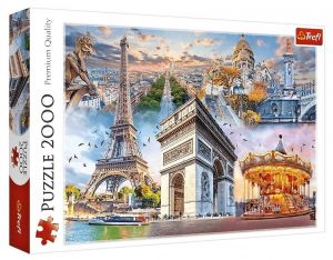 Puzzle Trefl 2000 dílků - Víkend v Paříži  27125