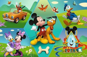 Puzzle Trefl XXL 60 dílků super shape - Mickey Mouse - vždy vesele 50014