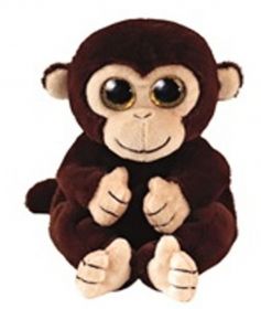 TY Beanie Babies  -  Matteo - hnědá opička  40541  - 15 cm plyšák    