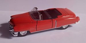 Welly - auto Old Timer  -  Cadillac Eldorado  1953 cabriolet -  červená  barva