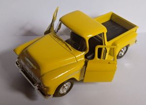Welly - auto Old Timer - Chevrolet Stepside 1955 - žlutá barva