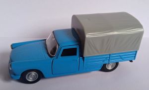 Welly - auto Old Timer  -  Peugeot  404 Pick Up  1968 - modrá  barva