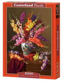 Castorland  puzzle   1000 dílků - Gladioly v Čínské váze  104949