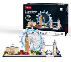 CubicFun  3 D puzzle - City line  - Londýn  LED  186 dílků - 20532