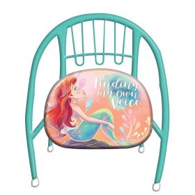 Dětská kovová židlička ( křesílko ) -  mořská víla Ariel