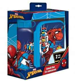Diakakis - Lunch box : láhev na pití + krabička na svačinu - Spiderman - B