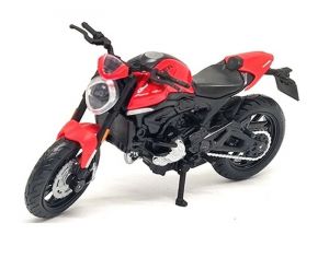 Maisto  motorka bez podstavce  - Ducati Monster 2021 červená